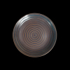 Тарелка мелкая без бортов D 22,5 см, фарфор сине-коричневый «Corone Terra»