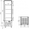 Витрина кондитерская CARBOMA D4 VM 400-1 (R400C Люкс) (0109-0102 (коричнево-золотой)