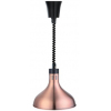 Лампа-мармит подвесная, абажур D290мм медный, шнур регулируемый черный