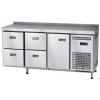 Стол холодильный ABAT СХС-70-02 (дверь, ящики 1/2, ящики 1/2) с бортом