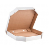 Коробка для пиццы трапеция 360х360х40мм картон белый профиль "E"