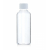 Бутылка 0,1л D28мм с белой крышкой ПЭТ прозрачный