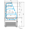 Витрина холодильная напольная ПОЛЮС KC71-110 VV 0,9-2 (открытая) (9005)