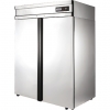 Шкаф холодильный, GN2/1, 1400л, 2 двери глухие, 8 полок, ножки, 0/+6С, дин.охл., нерж.сталь