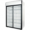Шкаф холодильный, 1400л, 2 двери-купе стекло, 8 полок, ножки, +1/+10С, дин.охл., белый, канапе