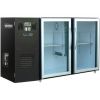 Модуль барный холодильный, 1540х540х850мм, без борта, 2 двери стекло, ножки, +2/+8С, темно-серый, дин.охл., агрегат слева, R290, RGB