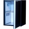 Стол холодильный для кег и розлива пива, L1.40м, без борта, 2 двери глухие, ножки, +2с, тёмно-серый, дин.охл., агрегат левый, 8 кег по 20л, зад.ст.оци