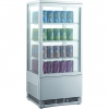 Витрина холодильная настольная, вертикальная, L0.43м, 3 полки, 0/+12с, белая, 4-х стороннее остекление