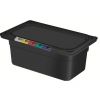 Гастроемкость GN1/4х100 полипропилен черный RESTOLA 422101613